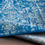 Amalfi Vintage Navy Blue Plush Area Rug pile