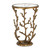 Coral Branch Brass Accent Table