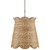 Annabelle Scalloped Woven Rattan Medium Pendant