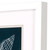 Delray Shell Study on Deep Teal Set of Two Framed Images close up frame