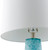 Sea Salt II Frosted Glass Table Lamp.shade close up