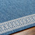 Sidney Blue Border Area Rug edge