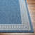 Sidney Blue Border Area Rug corner