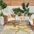 Green and Gold Ocean Life Woven Area Rug outdoor room