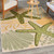 Green and Gold Ocean Life Woven Area Rug room 1