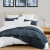 Sea of Cortez Navy Reversible Queen Quilt Set