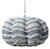 Clamshell Blue and White Beaded Chandelier