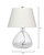 Clear Pescadero Glass Table Lamp measurements