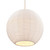 South Beach 1-Light White Round Pendant