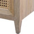 Encinitas 2-Door Rattan and Light Washed Wood Cabinet bottom legs