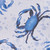  Atlantic Blue Crab 20 x 20 Cotton Napkins - Set of Four close up 