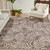 Boca Isle Tropic Mocha and Cream Indoor-Outdoor Rug room view 1