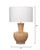 Portofino Basket Weave Table Lamp measurements