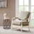 Light Grey and Cream Donohue Accent Upholstered Chair room view