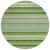 Gulf Shores Aloe Green Horizontal Stripes Rug round