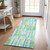 Sea Glass Stripes Indoor-Outdoor Area Rug runner size