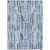 Blue Sea Glass Stripes Indoor-Outdoor Area Rug