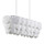 Tulum White Sand Dollar Oval Chandelier angle view
