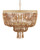 Sabia Coco and Cream Beaded Chandelier view 2
