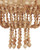 Sabia Coco and Cream Beaded Chandelier close up 2