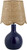 Balboa High Gloss Navy Blue Lamp rattan shade