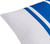 Fathoms II Royal Blue and White Stripe 20 x 20 Pillow corner