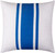 Fathoms II Royal Blue and White Stripe 20 x 20 Pillow back