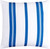 On Deck I Blue and White Stripe 20 x 20 Pillow back of pillow