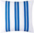 On Deck II Blue and White Stripe 20 x 20 Pillow back of pillow