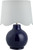 Catalina Isle Navy Blue Lamp - Customizable Shade linen