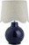 Catalina Isle Navy Blue Lamp - Customizable Shade wheat