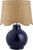 Catalina Isle Navy Blue Lamp - Customizable Shade rattan