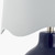 Catalina Isle Navy Blue Lamp with Customizable Shade white linen shade