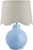 Catalina Isle Sky Blue Lamp - wheat shade