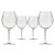 Set of Four Engraved School of Fish Balloon Wine Glasses