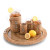 Anchors Aweigh Rattan Covered Highball Glasses - Set of Four with accessories