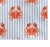 Crab Dance Set of Two Placemats close up crab pattern