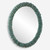 Bonaire Teal Blue Waters Oval Mirror