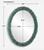 Bonaire Teal Blue Waters Hand Crafted Oval Mirror measurements