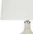 Dupre White Frosted Glass Table Lamp close up