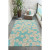 Aqua Shore Sea Biscuit Hand-Tufted Area Rug patio view