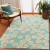 Aqua Shore Sea Biscuit Hand-Tufted Area Rug indoor view