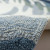 Surf Break Waves Blue Hand-Tufted Area Rug close up details