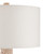 Whitewash Braided Natural Birdsong Floor Lamp shade close up