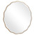 Shore Crest Gold Round Mirror angle