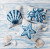 Low Tide Blue Sea Star Wool Hooked Pillow group