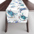 Chesapeake Watercolor Blue Crab 90 inch Table Runner on table