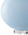 Pale Blue Laconia Glass Table Lamp base view