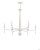 Delfina Shores White Wrapped 6-Light Chandelier view 2