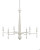 Delfina Shores White Wrapped 6-Light Chandelier view 3